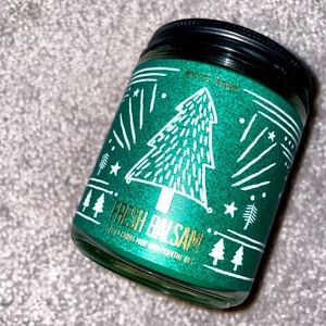 BBW  fresh balsam limited edition scented sjngle wick candle